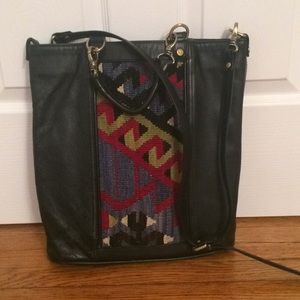 Black leather Turkish purse